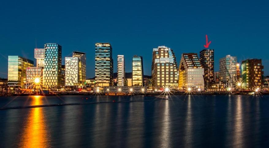 Apartmán Eksklusiv Modern Barcode Oslo Exteriér fotografie